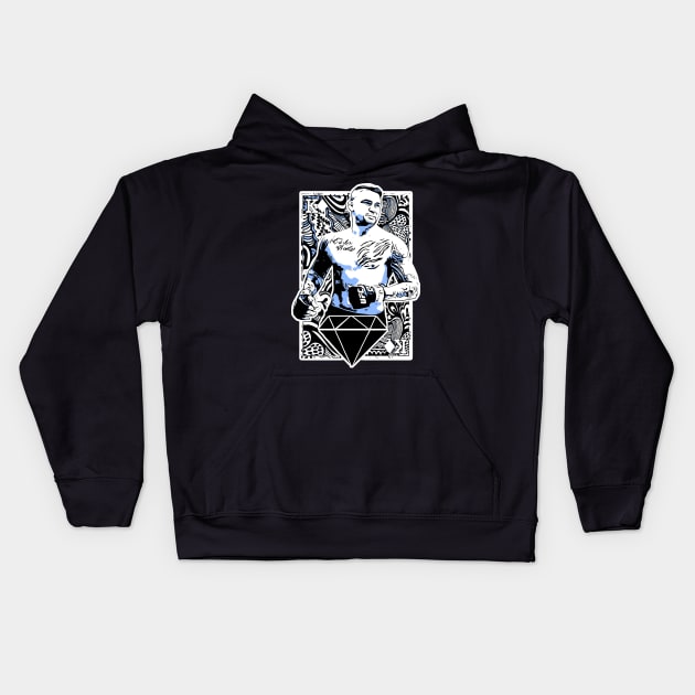 Dustin Poirier King of Diamonds Kids Hoodie by SavageRootsMMA